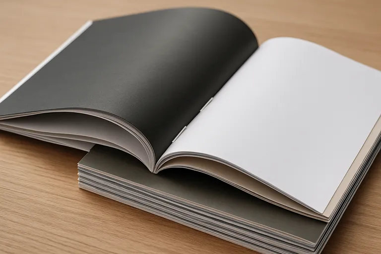 Materialen en afwerkingen voor geniete brochures