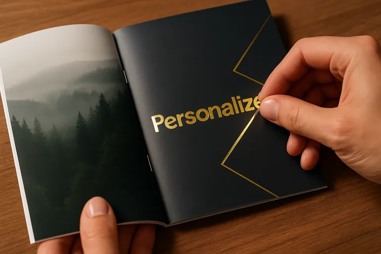 Personaliseer je geniete brochure met speciale veredelingen